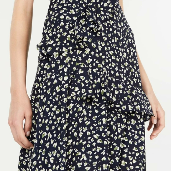 Trixxi Juniors Ruffled Maxi Dress Navy - Picture 2 of 3